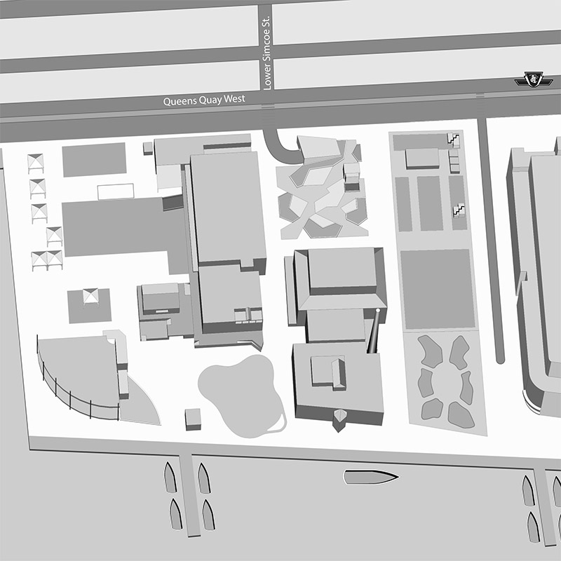 Visitor map showing venue location