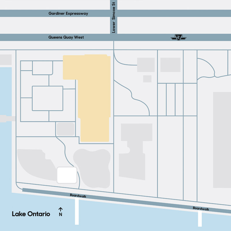 Visitor map showing venue location