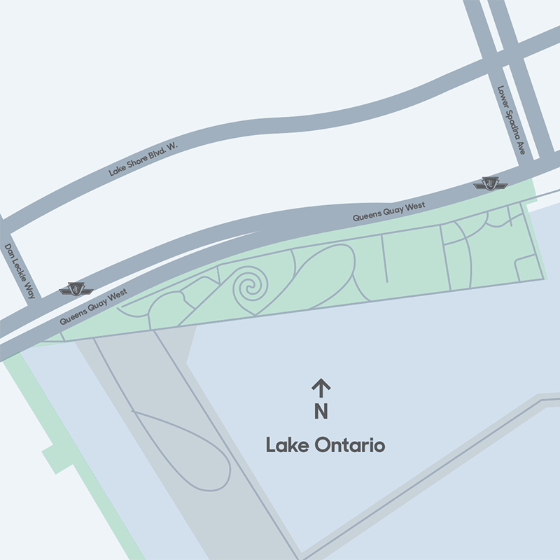 Visitor map showing venue location