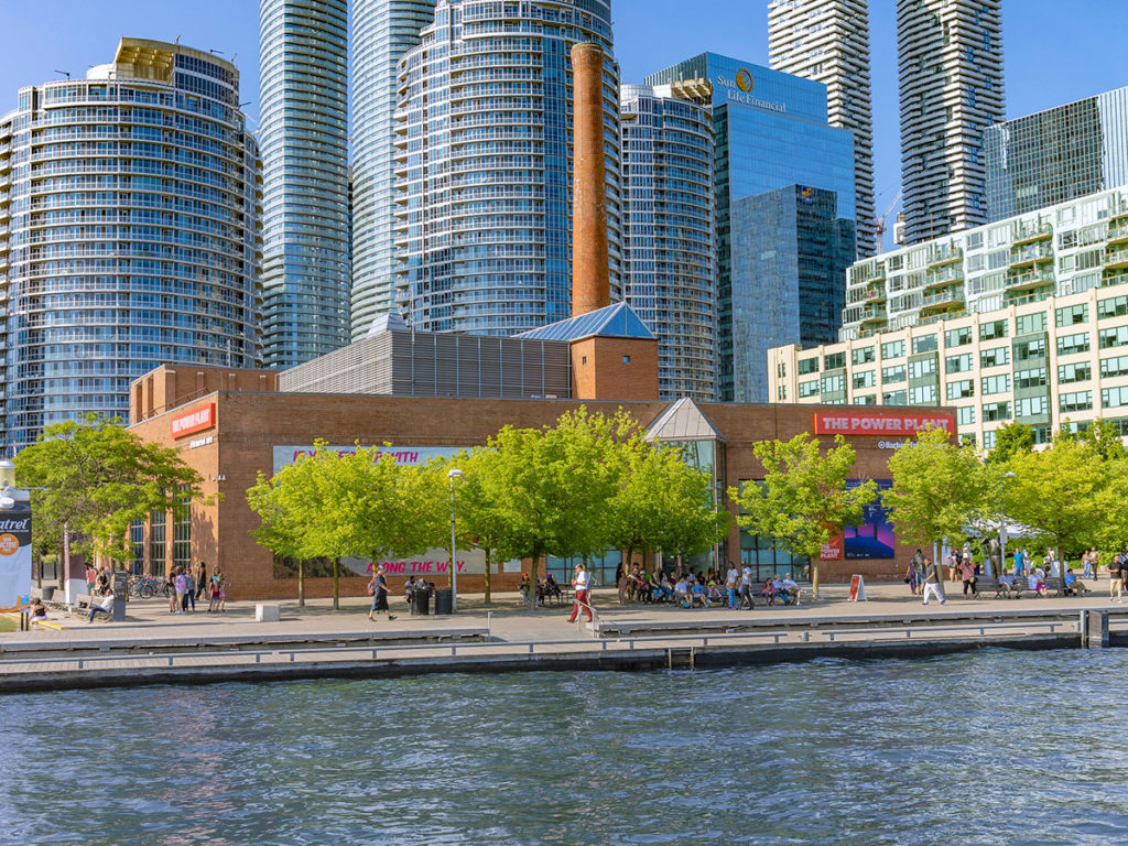 exterior shot of brick building