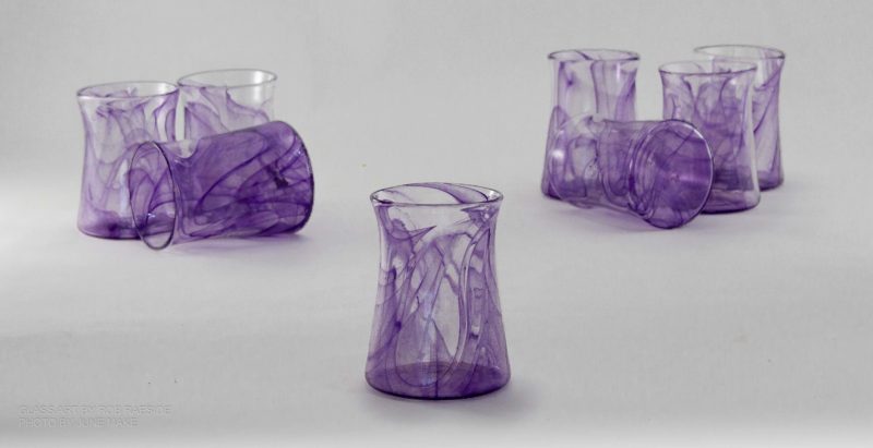 eight purple cups