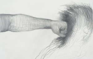 pencil drawing of a hand