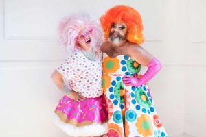 Drag performers Fay and Fluffy