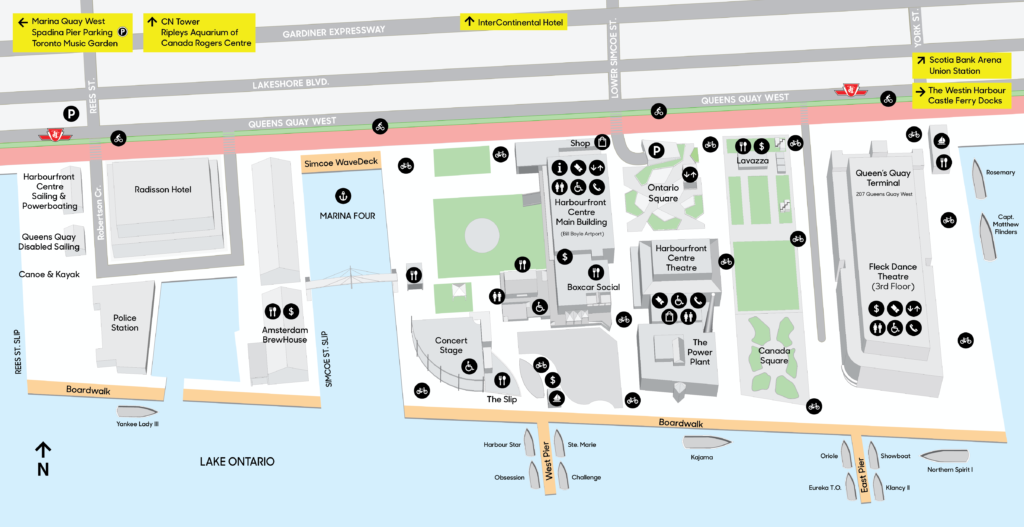 Harbourfront Centre Map