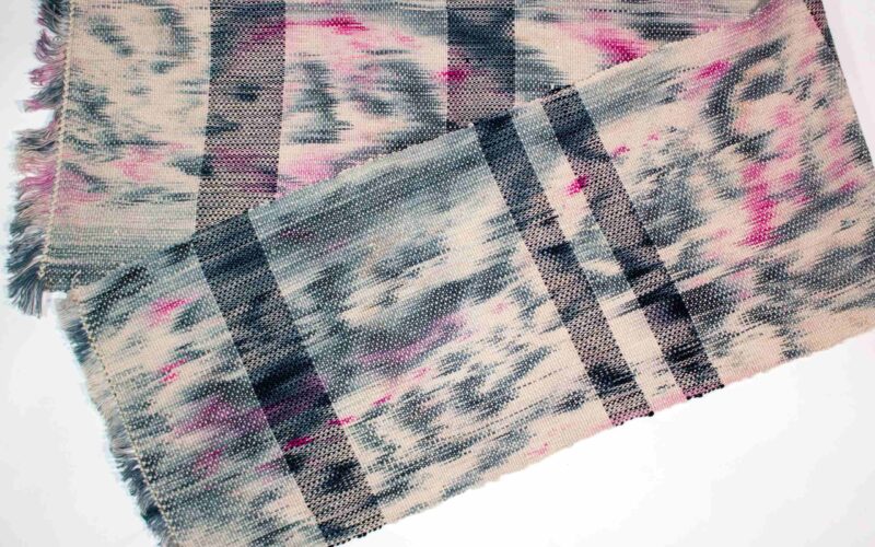 Closeup shot of textile work