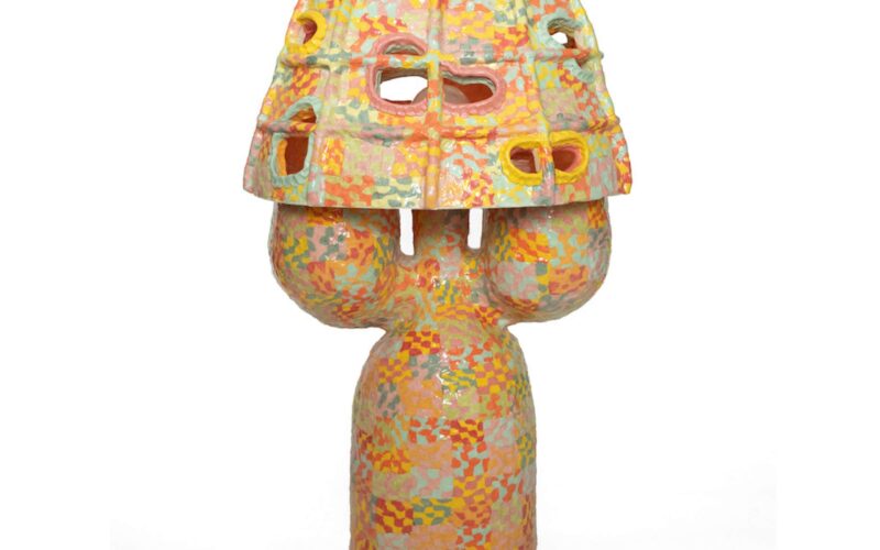 Colourful ceramic artwork