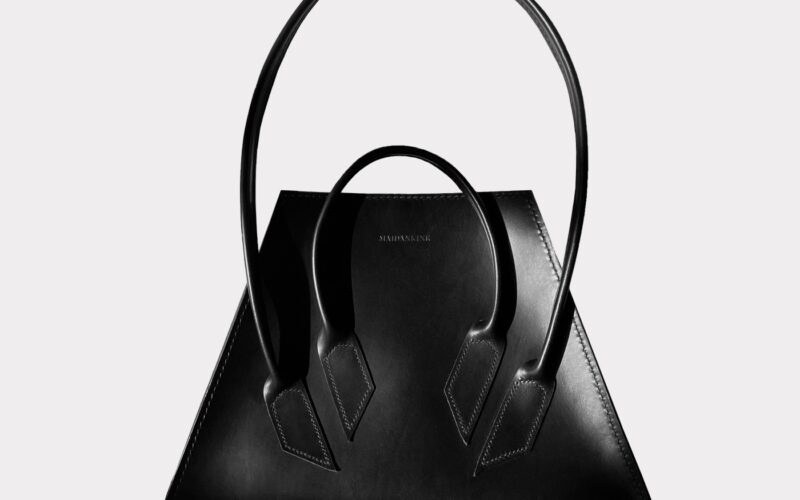A black hand bag