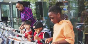 A group of children learning