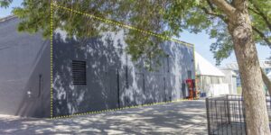 A schematic of a wall on the exterior of Harbourfront Centre's main building