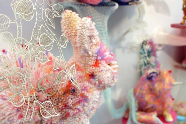 A close-up image of artistic materials