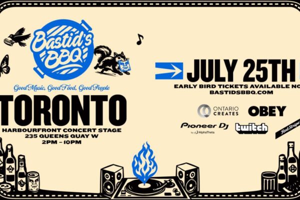 A graphic showing event details for Bastid's BBQ