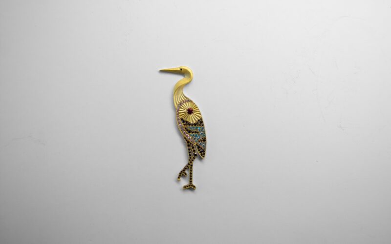 Bird metal work close-up