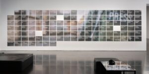 An artwork displayed on the wall.